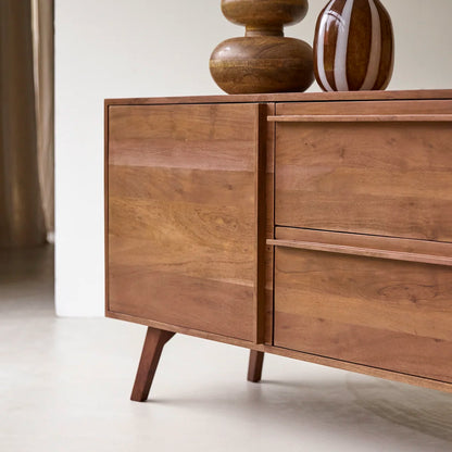 Solid Acacia wood Sideboard Cabinet For Living Room Furniture