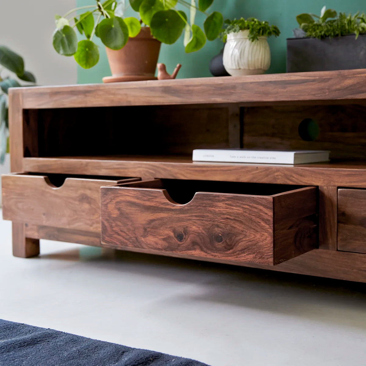 Solid Sheesham wood Tv-Unit / Stand For Living Room Furniture