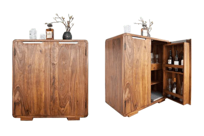 Solid Sheesham Wood Bar-Cabinet For Living Room Furniture