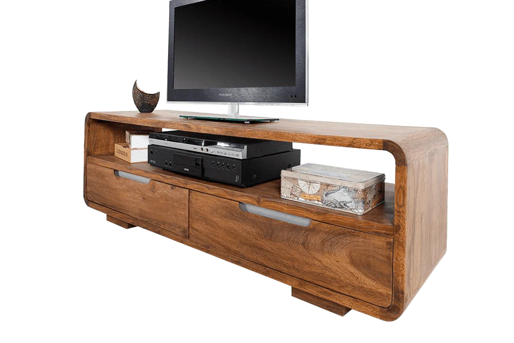 Solid Sheesham Wood Tv-Unit / Stand For Living Room Furniture