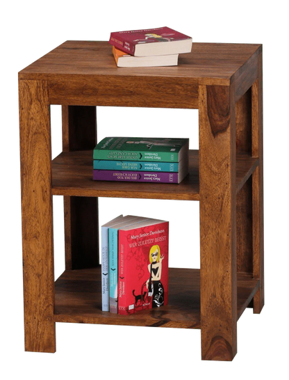 Solid Sheesham Wood Open Bookcase / Bookshelf For Living Room Furniture