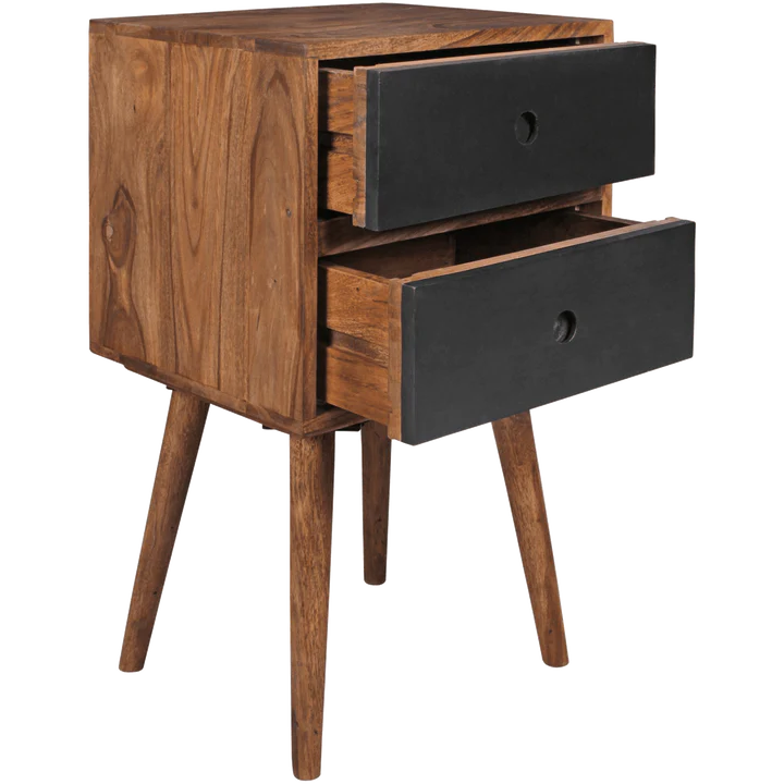 Solid Sheesham Wood Bed Side Table & Side Table For Living Room