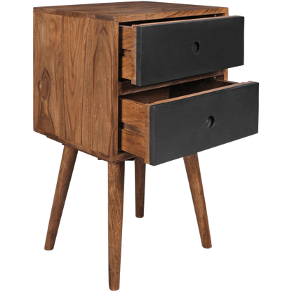 Solid Sheesham Wood Bed Side Table & Side Table For Living Room