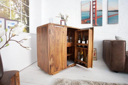 Solid Sheesham Wood Bar-Cabinet For Living Room Furniture