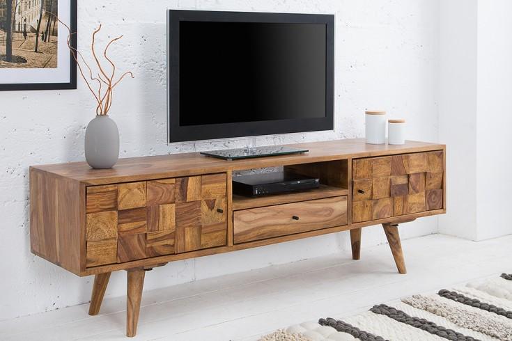 Solid Sheesham Wood Tv-Unit / Stand For Living Room With Storage Furniture