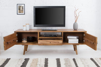 Solid Sheesham Wood Tv-Unit / Stand For Living Room With Storage Furniture