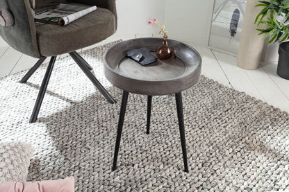 Solid Mango wood Nesting Round End Table For Your Living Room