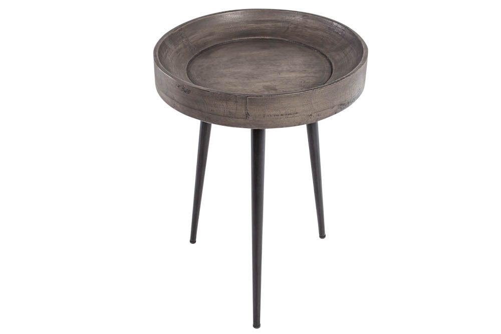 Solid Mango wood Nesting Round End Table For Your Living Room