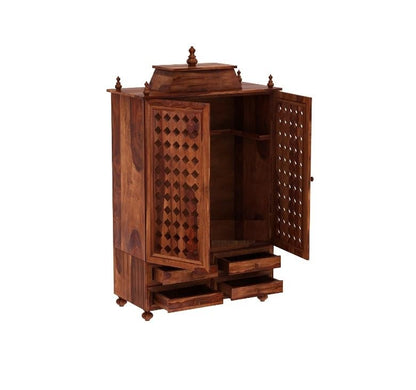 Solid Sheesham Wood Temple/Mandir/Pooja Stand For Home & Office Furniture