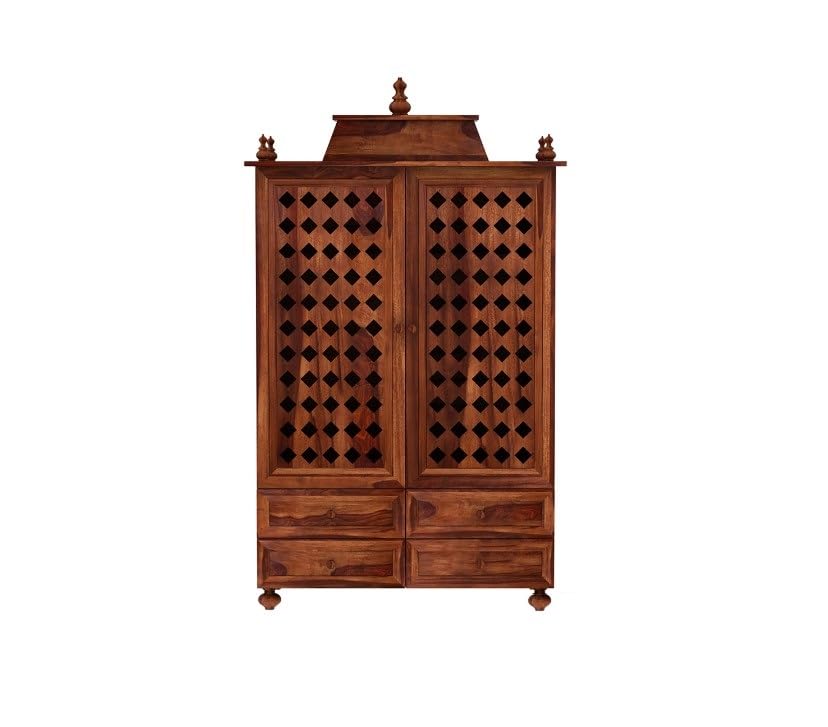 Solid Sheesham Wood Temple/Mandir/Pooja Stand For Home & Office Furniture