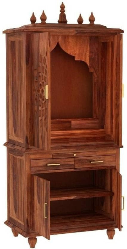 Solid Sheesham Wood Temple/Mandir/Pooja Stand For Home & Office Furniture