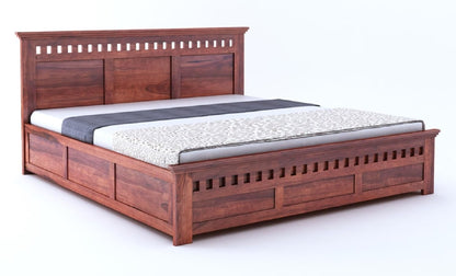 Solid Sheesham Wood King Size Double Bed for Bedroom Living Room Home